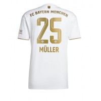 Bayern Munich Thomas Muller #25 Fotballklær Bortedrakt 2022-23 Kortermet